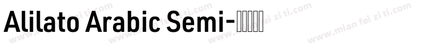 Alilato Arabic Semi字体转换